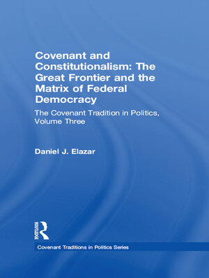 cover image of Covenant and Constitutionalism